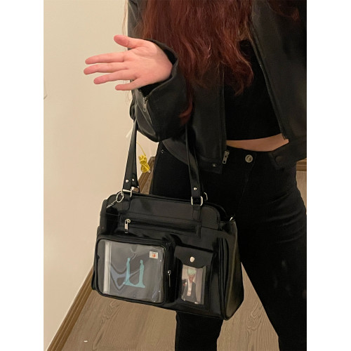 錢一波痛包｜辣妹機車風10cm娃痛包二次元演唱會追星帶暗格藏支架