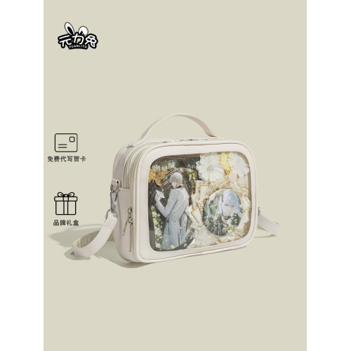 元力兔原創方形小食量痛包少女休閒日常手提斜背女包可攜式手機包女