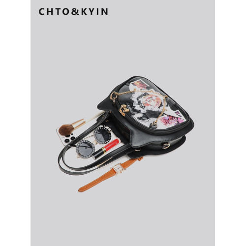 CHTO&KYIN日系二次元貓咪痛包中小食量透明穀子娃包單肩斜背手提 CHTO&KYIN日系二次元貓咪痛包中小食量透明穀子娃包單肩斜背手提