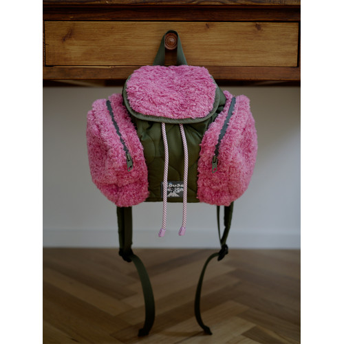 housedesign原創2025秋冬新毛絨迷你雙肩包小衆通勤時尚毛毛後後背包