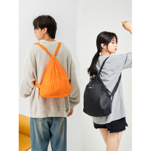 超輕可攜式折曡戶外運動防潑水雙肩後後背包 旅行迷你收納尼龍抽繩袋子 超輕可攜式折曡戶外運動防潑水雙肩後後背包 旅行迷你收納尼龍抽繩袋子