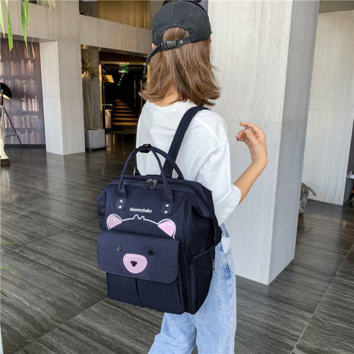 媽咪包母嬰包外出雙肩包女多功能大容量後後背包寶媽手提時尚嬰兒待産