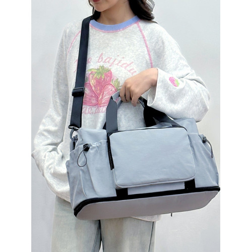 日韓風大容量旅行袋女輕便手提斜背休閒短途旅遊包輕便潮流旅行包