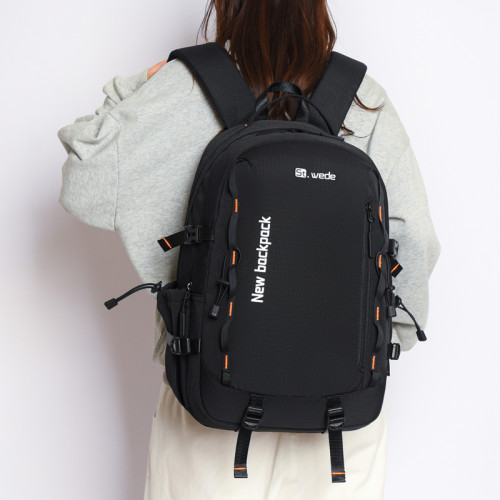 2026新款戶外雙肩包男女大容量徒步登山包學生書包防水後後背包