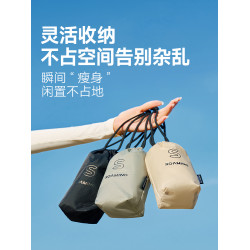 漫遊新款可折曡手提行李袋旅行包女士短途輕便大容量旅遊單肩後後背包