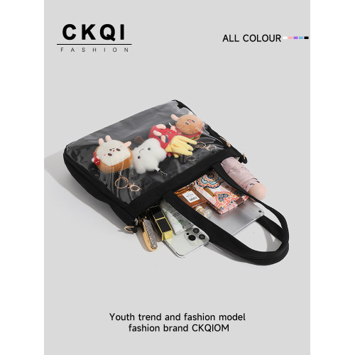 日系大食量痛包日常休閒手提單肩包甜酷龐克風通勤托特包女大容量