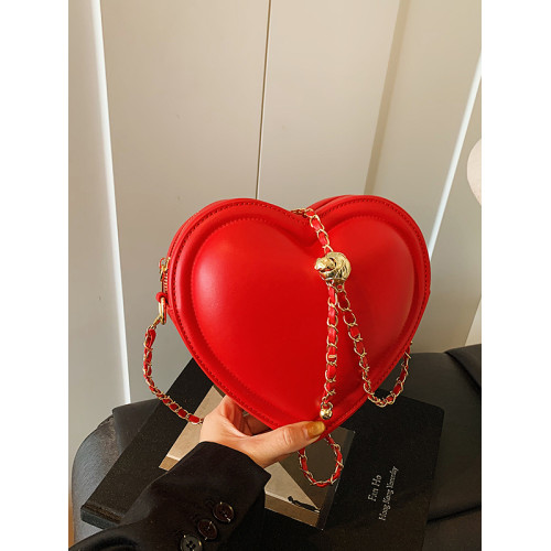 高級感小衆設計包包女2025新款潮流時尚個性鏈條單肩斜後後背包愛心包 高級感小衆設計包包女2025新款潮流時尚個性鏈條單肩斜後後背包愛心包