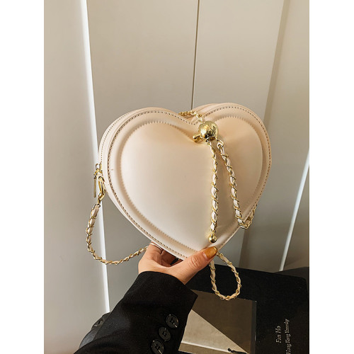 高級感小衆設計包包女2025新款潮流時尚個性鏈條單肩斜後後背包愛心包 高級感小衆設計包包女2025新款潮流時尚個性鏈條單肩斜後後背包愛心包