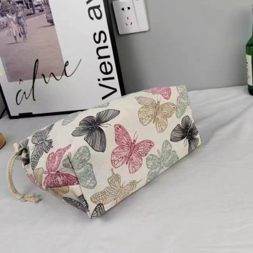 上班族出門通勤小拎包百搭手提雜物袋可愛2022女款輕便帆布便當包