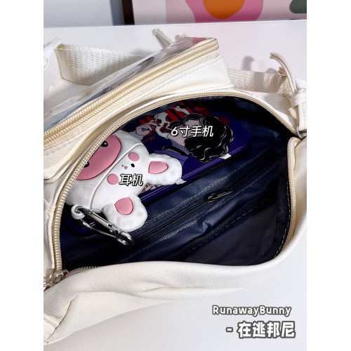 可愛多層少女心小衆基礎款小食量痛包娃包二次元透明純色斜背胸包 可愛多層少女心小衆基礎款小食量痛包娃包二次元透明純色斜背胸包