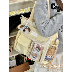 日系ins漫展痛包斜後後背包 可愛卡通學生上課包單肩包女大容量手提袋