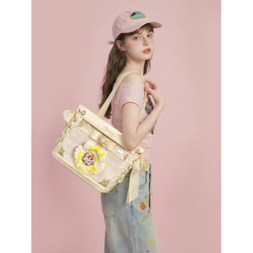 AORDA 外出小食量絲帶痛包斜背日常通勤二次元單肩托特包吧唧娃包 AORDA 外出小食量絲帶痛包斜背日常通勤二次元單肩托特包吧唧娃包