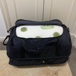 超輕超大容量1.4kg可折曡拖輪包露營收納包戶外防潑水旅行行李包