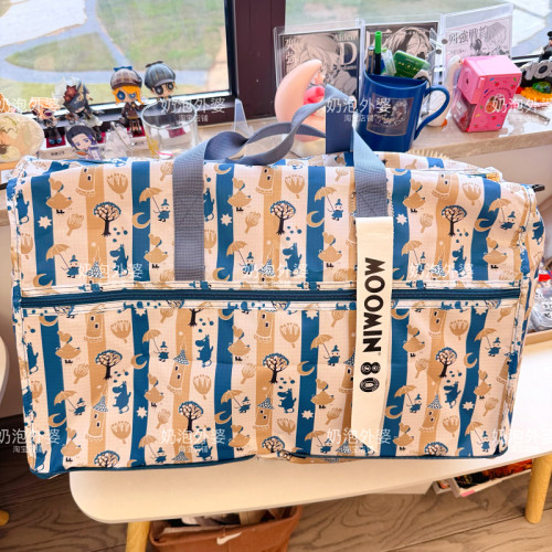 新姆明卡通折曡行李袋分裝衣物旅行包可攜式手提斜後後背包大容量收納包 新姆明卡通折曡行李袋分裝衣物旅行包可攜式手提斜後後背包大容量收納包