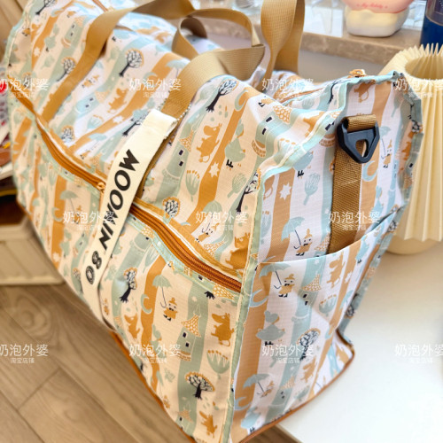 新姆明卡通折曡行李袋分裝衣物旅行包可攜式手提斜後後背包大容量收納包 新姆明卡通折曡行李袋分裝衣物旅行包可攜式手提斜後後背包大容量收納包