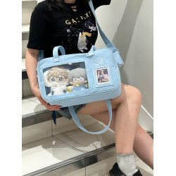 痛包製服包牛仔20cm15cm娃包大容量單肩斜背娃穀兩用原創日常通勤