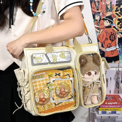 3way基礎款日常動漫單肩手提雙肩包大容量學院風20cm娃包斜背痛包