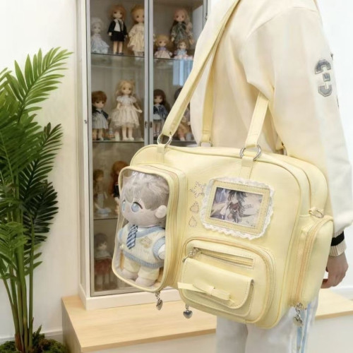 2025新款痛包大容量大食量暗格穀子痛包20cm娃包手提日常痛包斜背