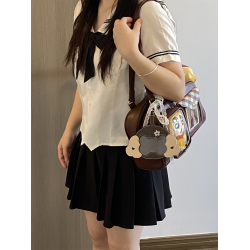 錢一波痛包｜秋冬新色慄子棕10cm娃包斜背單肩小食量3寸小卡外出