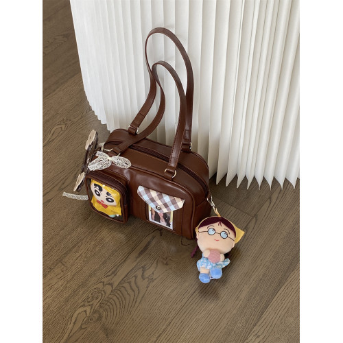 錢一波痛包｜秋冬新色慄子棕10cm娃包斜背單肩小食量3寸小卡外出