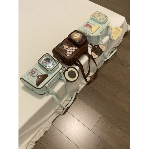 錢一波痛包｜秋冬新色慄子棕10cm娃包斜背單肩小食量3寸小卡外出