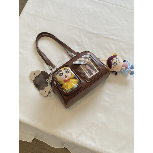 錢一波痛包｜秋冬新色慄子棕10cm娃包斜背單肩小食量3寸小卡外出