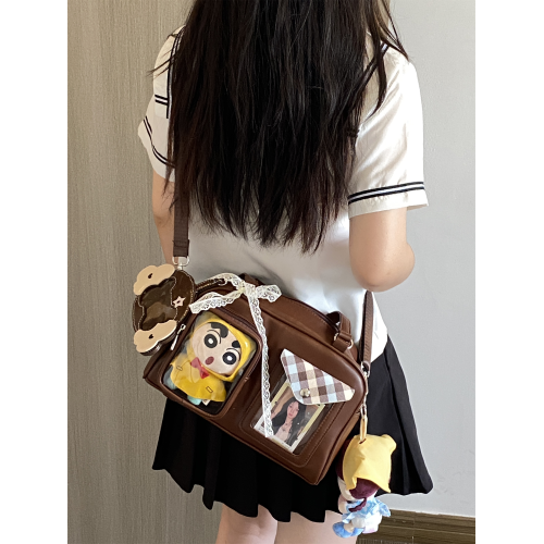 錢一波痛包｜秋冬新色慄子棕10cm娃包斜背單肩小食量3寸小卡外出