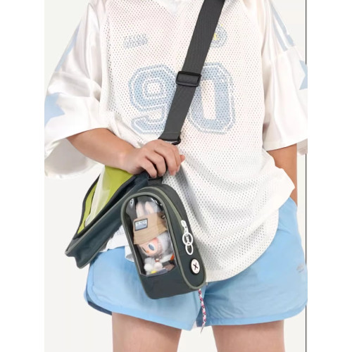 NULLBAG空形原創labubu娃包掛包痛包17cm棉花娃娃掛飾太空艙