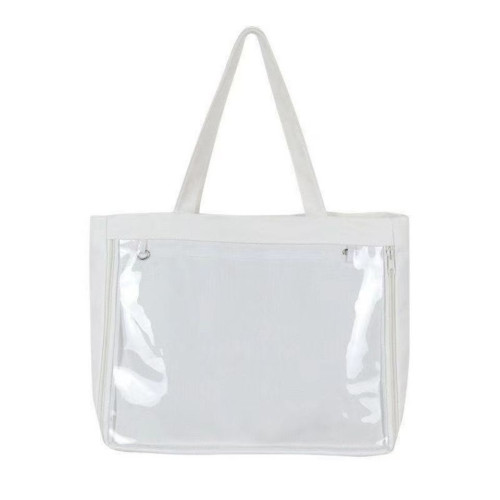 pvc包包女包百搭動漫透明包學生ins超火帆布單肩大容量斜後後背包痛包