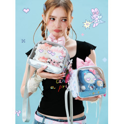 LOLA DESIGN蝴蝶結痛包 原創可愛曬娃包小食量吧唧穀子動漫斜後後背包