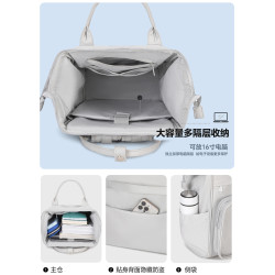 AORDA 痛包雙肩後後背包書包初中女生大容量二次元日常吧唧娃包出遊痛