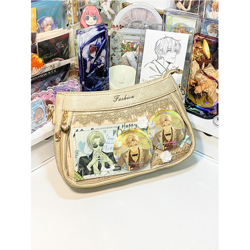 嗚咚小鋪原創手提斜背透明百搭日常微小食量痛包包女【海島日記】