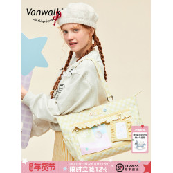 VANWALK野餐系列 日系大容量單肩手提托特娃包日常通勤小食量痛包
