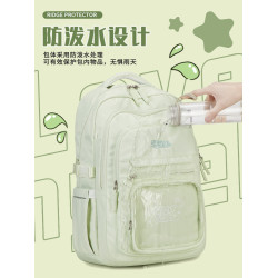 痛包雙肩書包女生初中生高中生多隔層二次元大容量小學生護脊後後背包