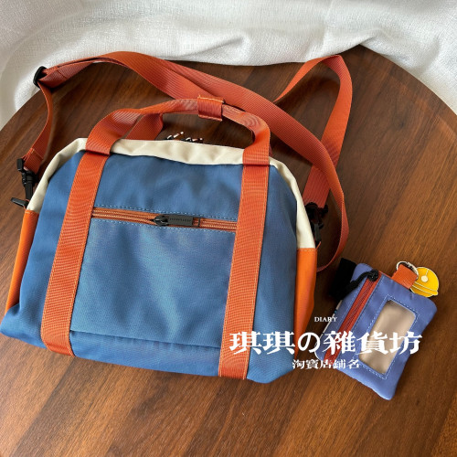 日系卡通可愛時尚單肩包兒童旅行包藍貓貓提袋學院風叮噹包斜後後背包