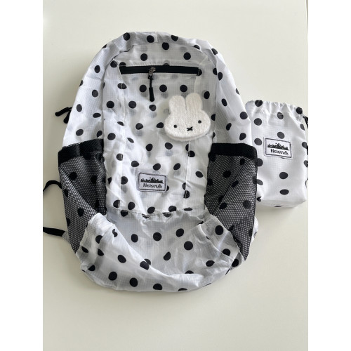 Heisan包後後背包輕便波點雙肩包戶外運動包heisan尼龍包登山包女包