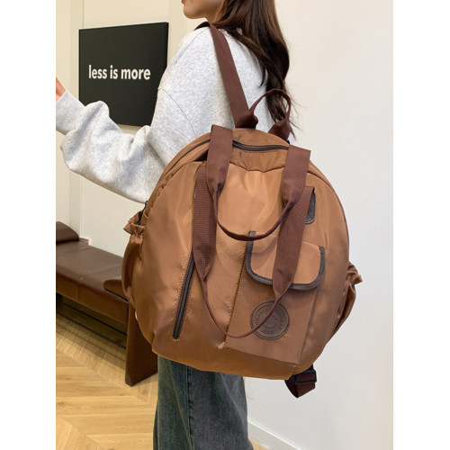 秋季新款美式高級感潮簡約百搭大容量出差旅行雙肩包多功能單肩包