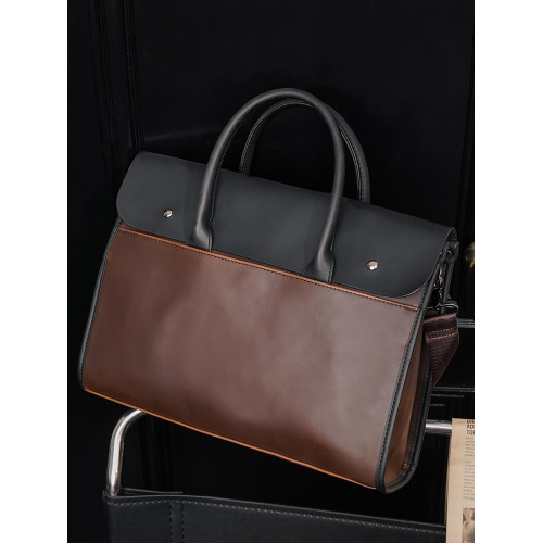 新款復古手提包公文包 韓版男包休閒時尚單肩包斜後後背包商務男包潮