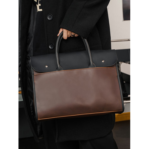 新款復古手提包公文包 韓版男包休閒時尚單肩包斜後後背包商務男包潮