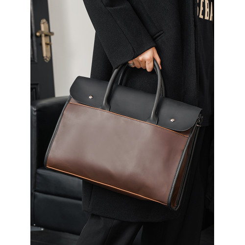 新款復古手提包公文包 韓版男包休閒時尚單肩包斜後後背包商務男包潮