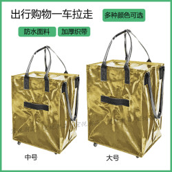 瑞士HULKEN浩肯小包登機同款拉桿後後背包折曡收納手提帶輪行李旅行袋