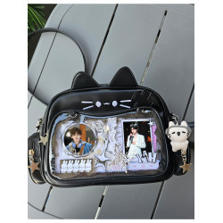 宋亞軒周邊時代少年團吧唧雙肩痛包單肩包大容量貓貓包通勤上學