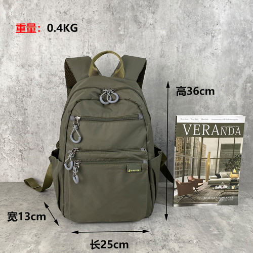 多口袋雙肩後後背包男女通勤休閒旅行大容量電腦媽咪包學生書包登山包