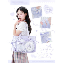 RosyPosy柔設單肩痛包絲帶痛大食量娃包日常原創追星斜後後背包大容量