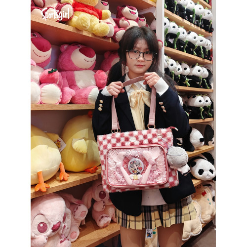 Sportsgirl原創設計痛包大食量毛絨托特包斜背手提Lolita秋冬通勤