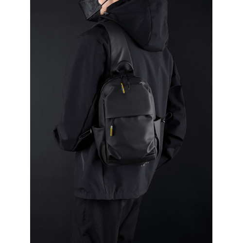 胸包男士斜後後背包2025新款休閒時尚騎行小後後背包輕便戶外運動單肩包潮