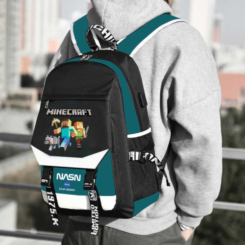 遊戯世界新款書包3一6年級小學生男生大容量防水雙肩包輕便護脊包