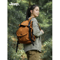 Jeep雙肩包女旅遊輕便大容量防水戶外登山包徒步旅行後後背包女生書包