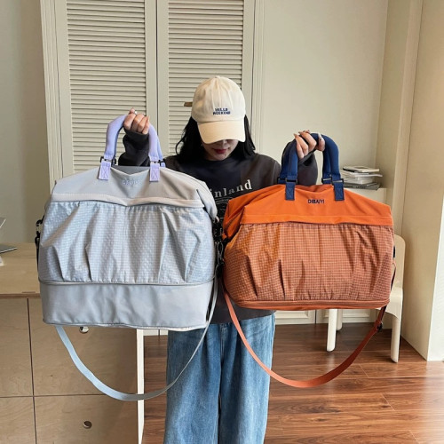 大容量輕便牛津布旅行包女出門套拉桿包健身可擴容乾濕分離行李包 大容量輕便牛津布旅行包女出門套拉桿包健身可擴容乾濕分離行李包