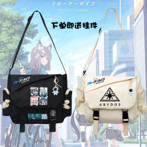 碧藍蔚藍檔案遊戯周邊學生單肩包小鳥遊星野拉姬兔白洲梓斜後後背包